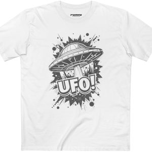 UFO Graphic Adult Tee - Fun & Quirky T-Shirt for Space Lovers