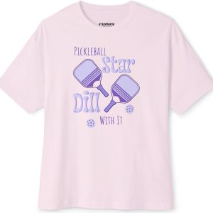 Pickleball Star Unisex Oversized Tee - Fun and Comfy Sports Apparel