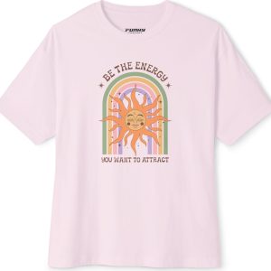 Be The Energy Unisex Oversized Boxy Tee - Positive Vibes T-Shirt