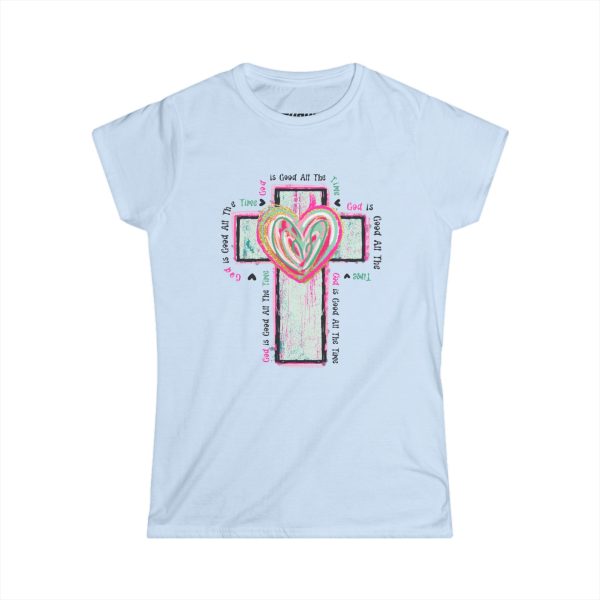 Women's Faith-Inspired Tee, Christian Apparel, Inspirational Gift, Casual Wear, Cross Design, Spiritual Fashion - Image 7